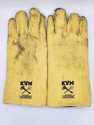 Yellow KVM Vegan Welding Gloves 100% Para-Aramid Outer ONLY USED A FEW TIMES • $18