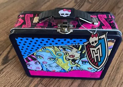 Monster High Faces Large Embossed Tin Lunch Box 7x6 New With Tag • $5