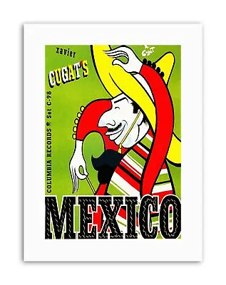 $15.85 • Buy Music Xavier Cugats Mexico Mexican Sombrero Guitar Music Canvas Art Print