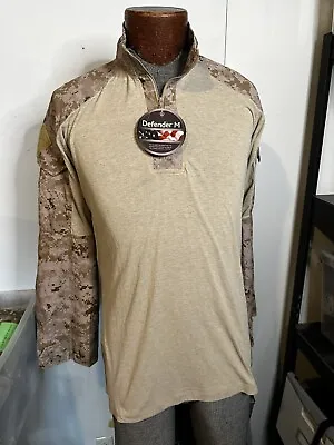 NEW USMC FROG Combat Shirt Desert MARPAT Fire Resistant Gear Top MEDIUM REGULAR • $67.76