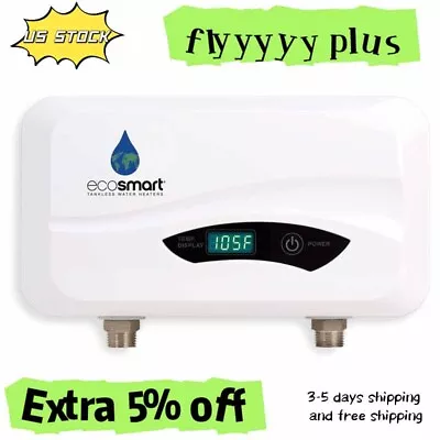 Ecosmart POU 3.5 Point Of Use Electric Tankless Water Heater 6 X 11 X 3 Inch • $176.66