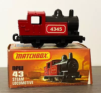 Matchbox Superfast - #43 - Steam Locomotive 0-4-0 - 1978 - Mib🔥 • $13.99