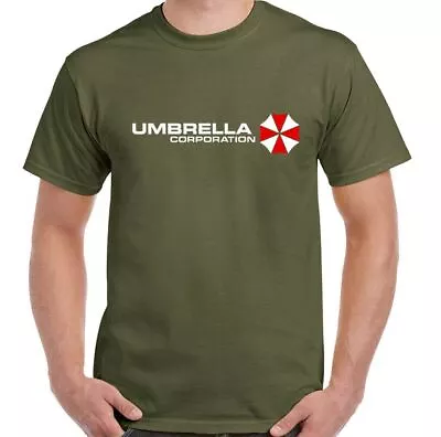 UMBRELLA CORPORATION T-Shirt Mens Resident Evil Inspired Zombie Killer PS4 Movie • £10.99