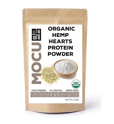 Organic Hemp Heart Protein Powder-74% | 22 Grams Protein Per Serving 3 LB • $28.85