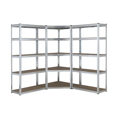 Galvanised Corner Shelving/Racking Kit Garage Storage Shelves 150kg 1500mm H • £101.99