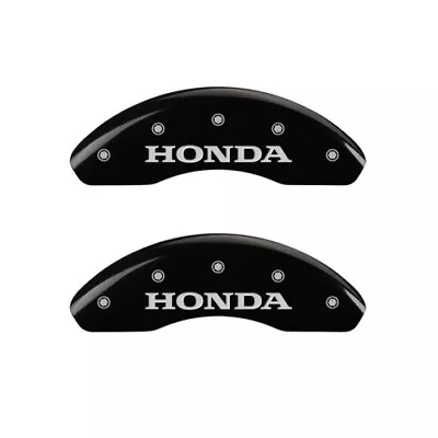 MGP Caliper Covers Front Set Of 2 Black Finish Silver Honda • $185