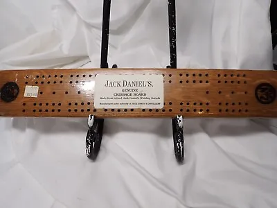 JACK DANIELS Whiskey Vintage Old No. 7 Barrel Oak Wood Cribbage Board Sealed!!! • £95.48