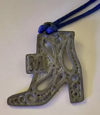 Krewe Of Muses Metal Pendant Boot Necklace Designed By Thomas Mann 2023 • $25