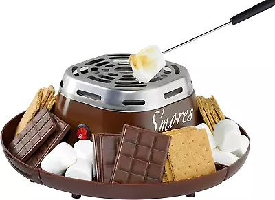 Tabletop Indoor Electric S'Mores Maker - Smores Kit With Marshmallow Roasting St • $41.88