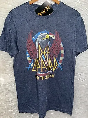 Def Leppard Rocks The Americas T-Shirt Tee New Music Small (S) Rock Metal Eagle • $33.50