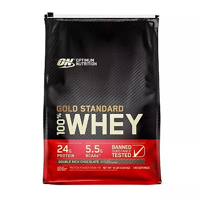 Optimum Nutrition 100% Whey Protein - Gold Standard Double Rich Chocolate 10 Lbs • $162