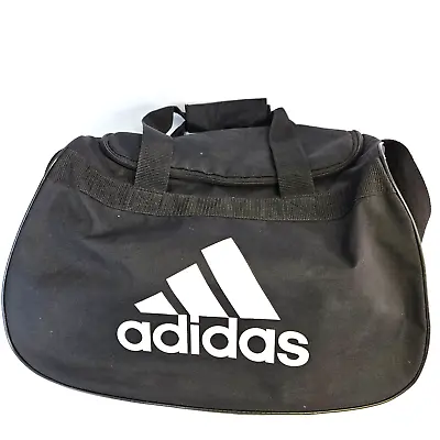 Adidas Duffle Bag Small Youth Adult Black Shoulder Strap Handle Sports Training • $8.24