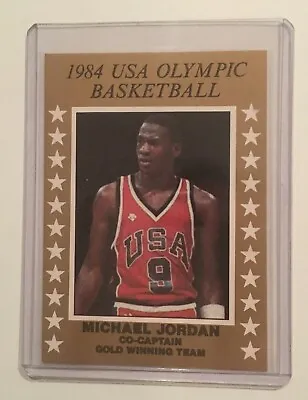 MICHAEL JORDAN Pre 1986 Fleer Rc ROOKIE CARD 1984 Team OLYMPIC GOLD + Free Ship! • $18