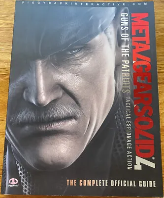 Metal Gear Solid 4 Guns Of The Patriots PS3 Strategy Guide Book Piggyback Poster • $10.99