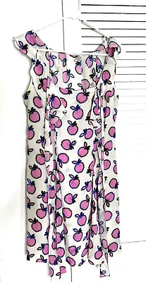 Miu Miu 100% Silk Pink Apple Dress Size 40 • $56.99