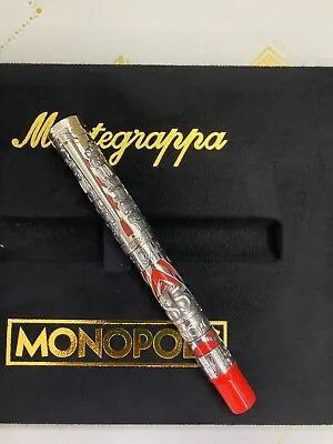 MONTEGRAPPA Mr MONOPOLY LIMITED EDITION RED ROLLERBALL XX 85 925 SILVER • $1