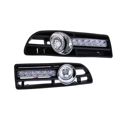 Auto GRILLE FOG Light Lamp FOR VW JETTA BORA MK4 99-04 LED DRL (white) PA • $54.94