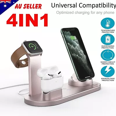 3 In 1 Wireless Charger Dock Charging Station For Apple Watch IPhone 14 13 XS 8+ • $21.84