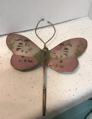 Vintage Metal Butterfly Wall Hook Hanging Art Decor • $12.99
