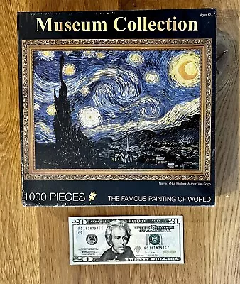 Van Gogh STARRY NIGHT 1000 Piece Art Museum Collection Jigsaw Puzzle NEW SEALED • $14.95