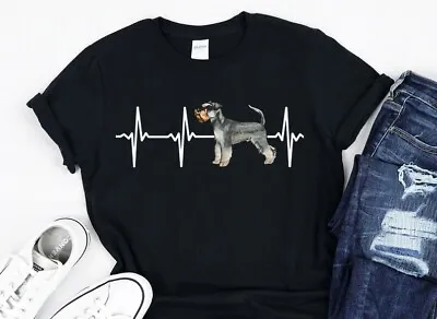 Miniature Schnauzer Dog Heartbeat Shirt Dog Lover Gift I Love My Dog TShirt... • $15.92