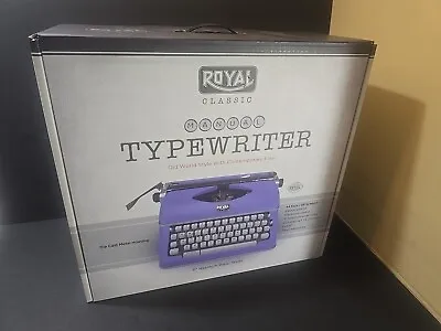 Royal Classic Retro Manual Typewriter Purple Mint 791190 • $199.95