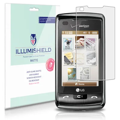 ILLumiShield Matte Screen Protector W Anti-Glare/Print 3x For LG EnV Touch • $10.95