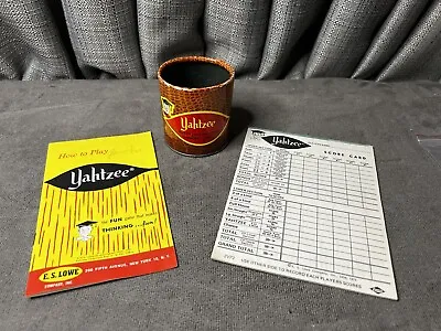 Yahtzee Score Cards Manual Shaker Cup Replacement Lot Bundle 1961 • $19.99