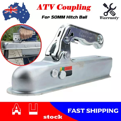 $45 • Buy Trailer ATV Coupling Approved For 50mm Tow Ball Pressed Trailer Quad Bike AU