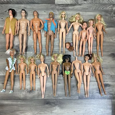 Vintage Barbie TLC Lot Ken Skipper PJ Clone Dolls For Repair/Restoration 60s 70s • $29.58