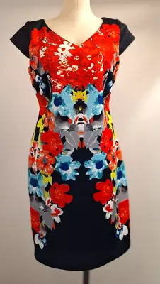 Monroe & Main Size Medium Meredith Colorful Floral Sheath Dress • $21.95