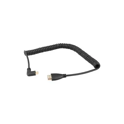 CAMVATE Right-Angle Mini HDMI To HDMI Coiled Cable 12  To 79  #C2402 • $16.90