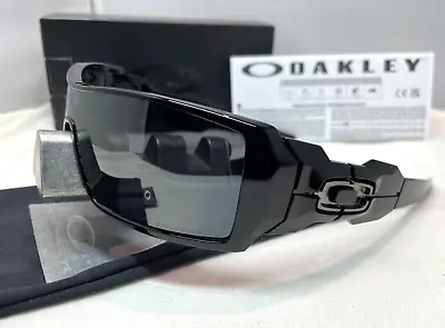 Oakley Oil Rig Polished Black Iridium Polarized Sunglasses Oo9081 26-203 New • $140