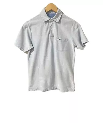 Vineyard Vines Boy's Large Short Sleeve Blue Polo Shirt 100% Cotton • $14