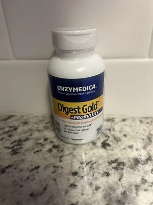 New Sealed Enzymedica DIGEST GOLD +Probiotics 90 Capsules Exp 6/24 Supplement • $16.99