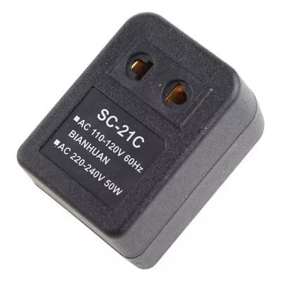 Newest Step Up Voltage Converter Adapter 110V US To 220V US EU Black 1 Pc • £8.75