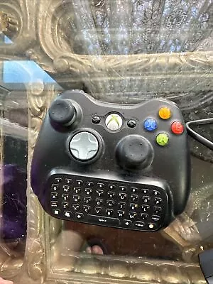 Xbox 360 Controller With Chatpad Keyboard Microsoft Black Wireless  • $19.99