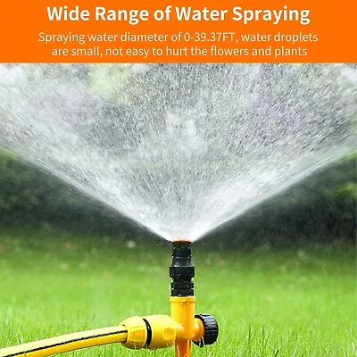 360° Auto Garden Lawn Sprinkler System Watering Hose Irrigation System Outdoor • $8.95