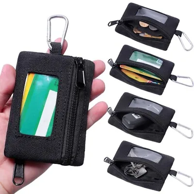 Tactical Mini Wallet Card Bag Small Pocket Key Pouch Men Portable EDC Waist Bag • $8.67