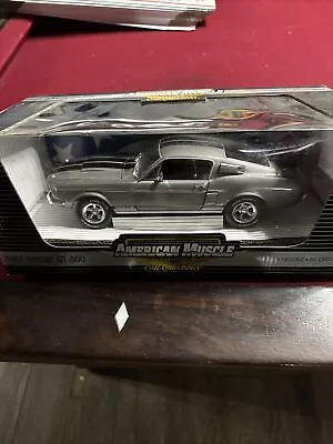 American Muscle ERTL 1967 Black Stripe Shelby GT500 1:18 Diecast Limited Edition • $0.99