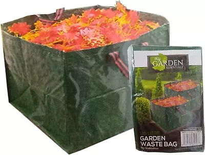 Garden Waste Bags Large Refuse Heavy Duty Sack Grass Leaves Rubbish Bag 125L • £4.75