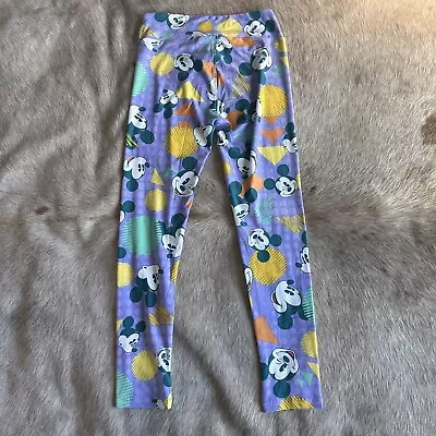 Womens Lularoe Disney Mickey Mouse Leggings  One Size • $9.99