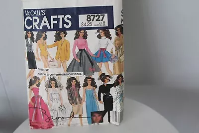 McCall S  8727 Brooke Sheild Doll 26 Piece Pattern • $5.99