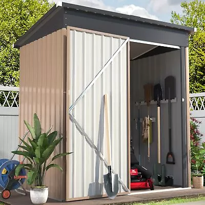 Outdoor Storage Shed W/ Lockable Door Utility And Tool Storage For  Backyard • $339.15