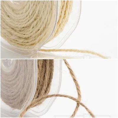 £2.04 • Buy 2mtrs - 2mm Hessian String Jute Burlap Shabby Chic Rustic, Favours Card Making