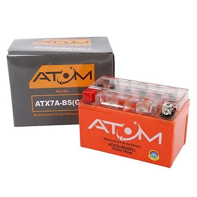 YTX7A-BS Atom Gel Motorcycle Battery For Lexmoto Tempest 125 18- • £28.02