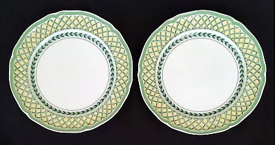 (2) Villeroy & Boch ~ FRENCH GARDEN - ORANGE ~ Dinner Plates ~ Germany • $32