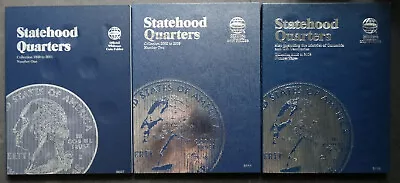 Set Of 3 - Whitman Statehood Quarters Coin Folders Album #1-3 1999-2009 Book • $19.95