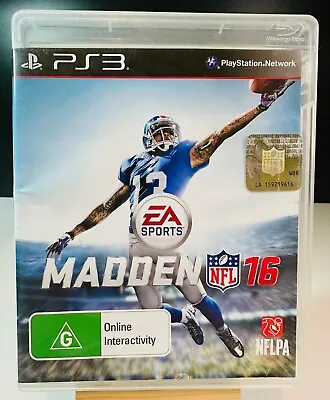 Madden NFL 16 [PlayStation 3] [Like New Disc] [Free Post] • $12.50