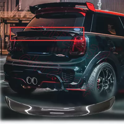 Real Carbon Fiber Rear Trunk Spoiler Wing Lip For Mini F55 F56 Cooper S 13-2018 • $389.16